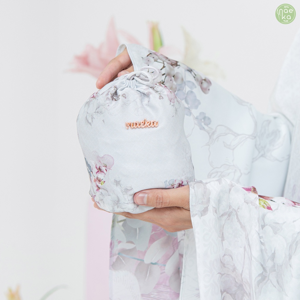 Naeka Mukena Alana 2in1 Silk Premium Printing Box Travel Friendly