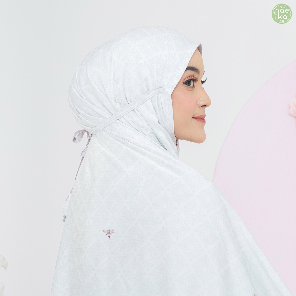 Naeka Mukena Alana 2in1 Silk Premium Printing Box Travel Friendly