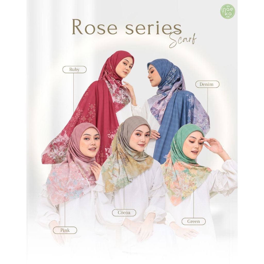 Rose Series Scarf Voal Premium