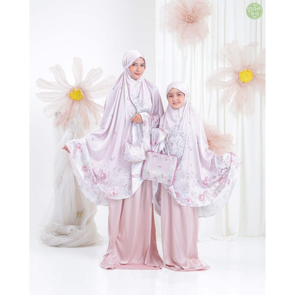 Mukena Allura Couple Ibu & Anak Silk Premium