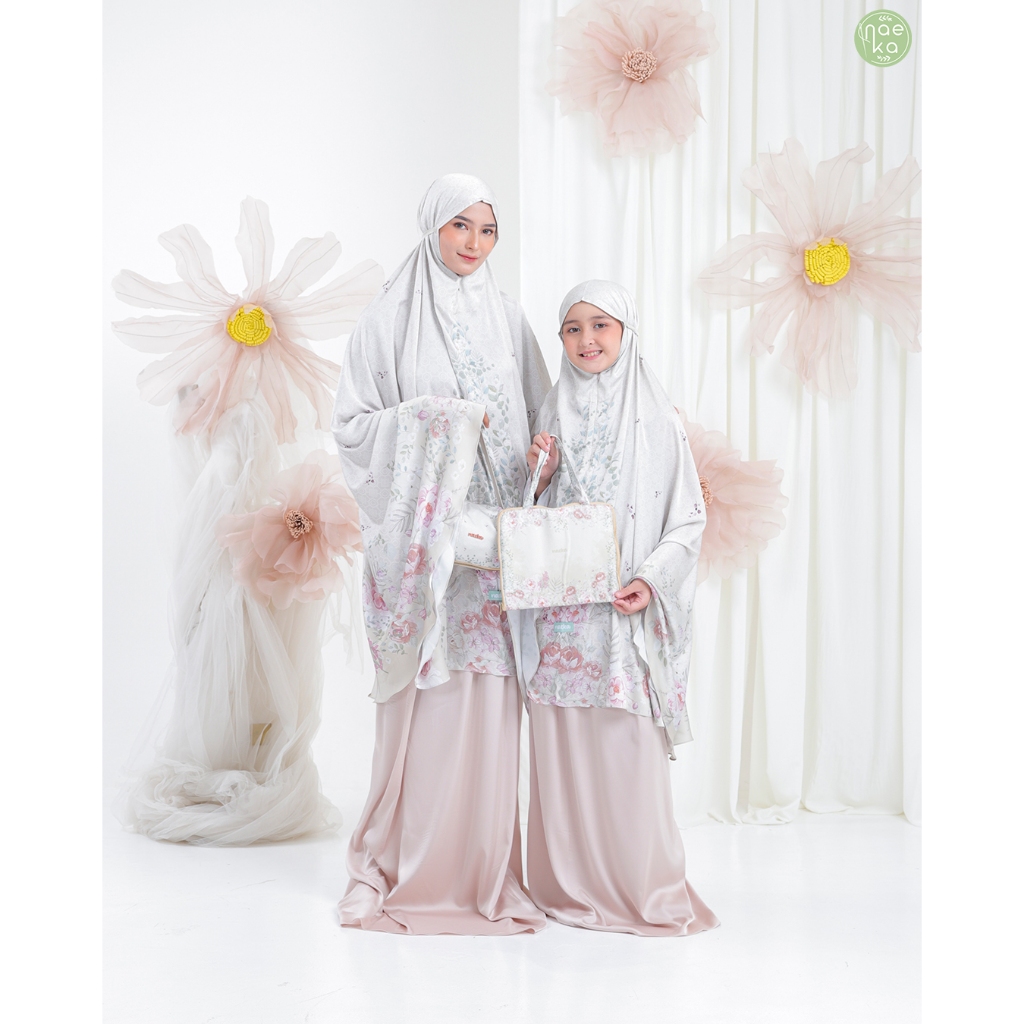 Mukena Allura Couple Ibu & Anak Silk Premium