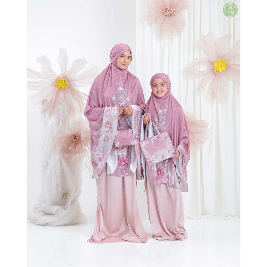 Mukena Allura Couple Ibu & Anak Silk Premium