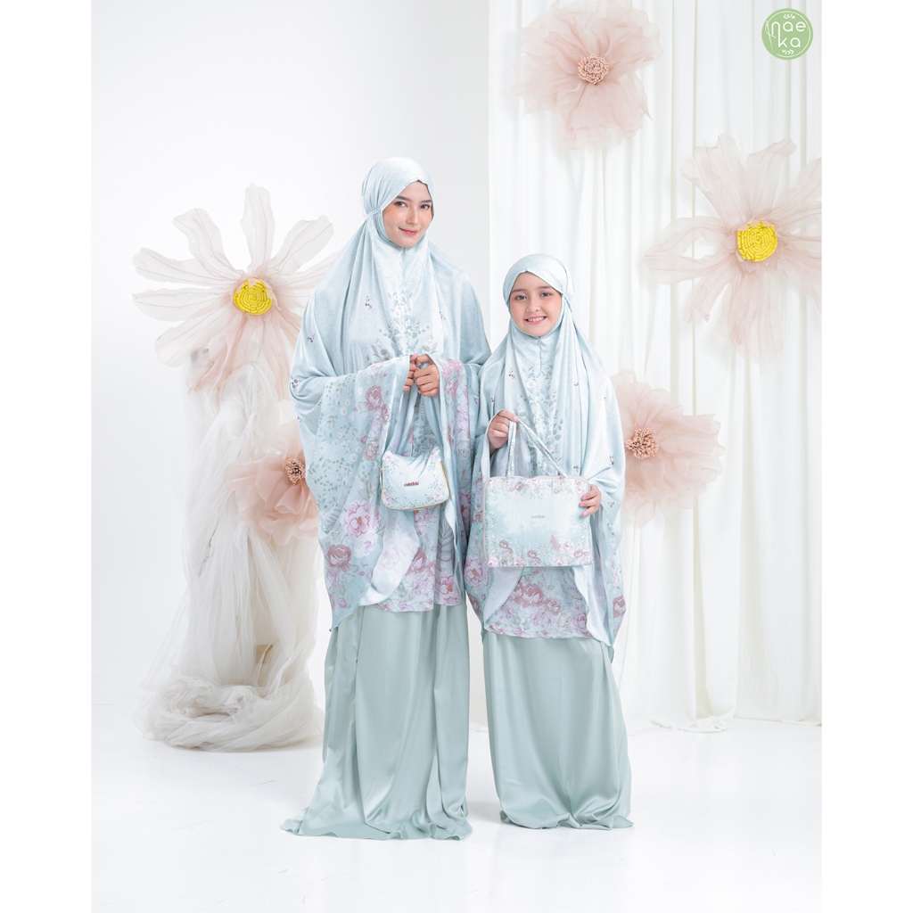Mukena Allura Couple Ibu & Anak Silk Premium