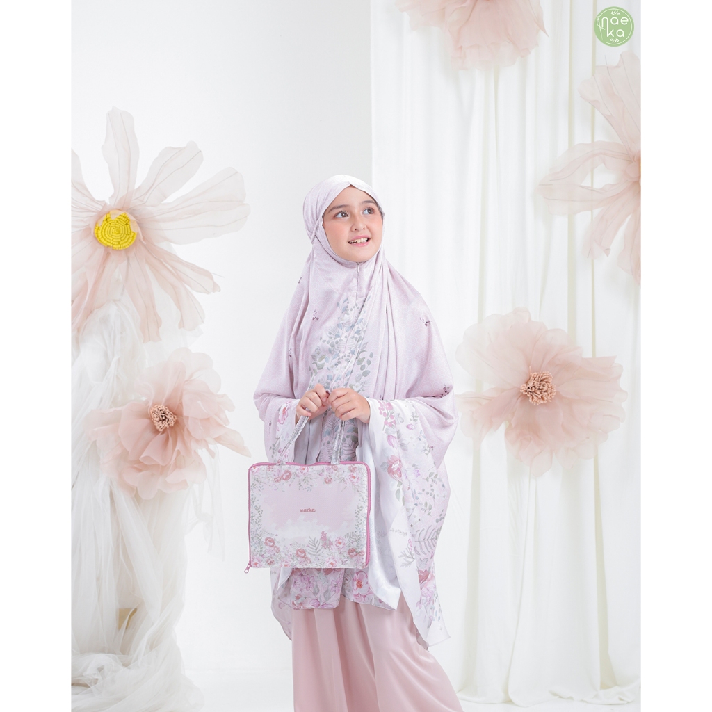 Mukena Allura Anak Silk Premium