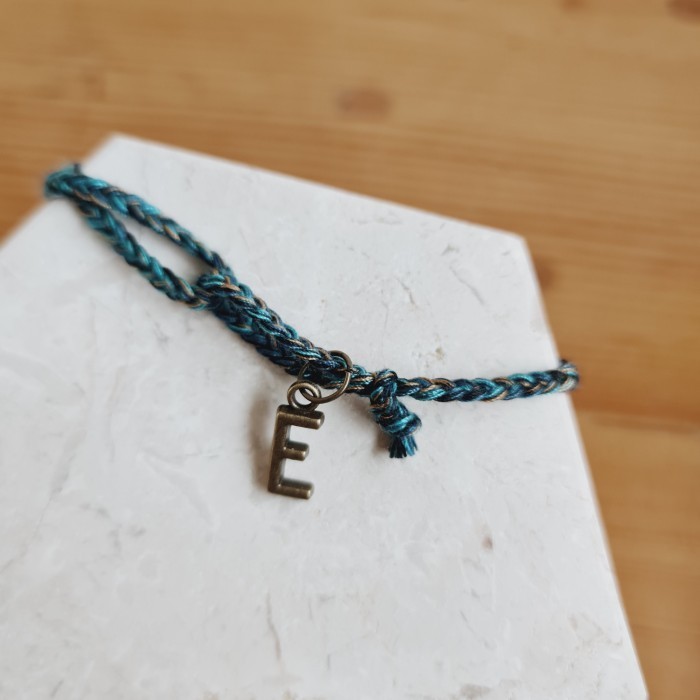 Huruf Alloy Bold Babat Alas Gelang Kepang Tali 22.151