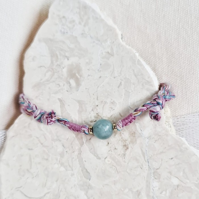 Wani Giok Burma Pesisir 23.07.082 Gelang Limited Kepang Tali Boho