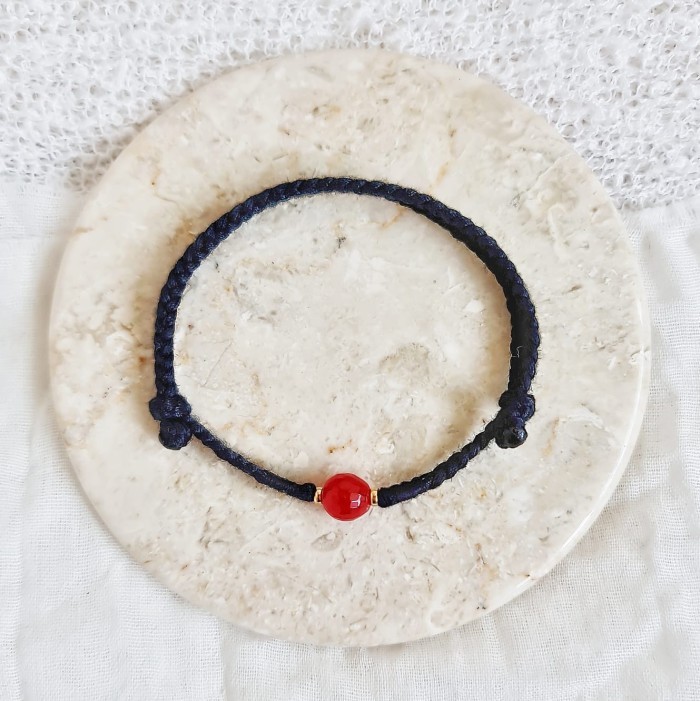 Membara Agate 23.08.103 Gelang Kepang Tali Boho Bohemian