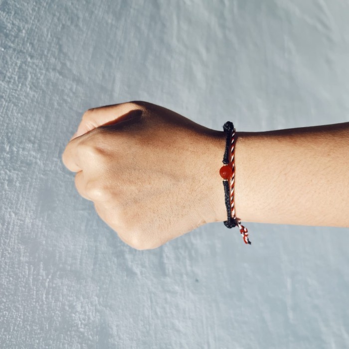 Membara Agate 23.08.103 Gelang Kepang Tali Boho Bohemian