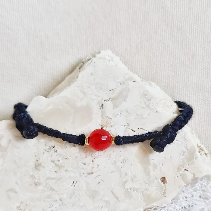 Membara Agate 23.08.103 Gelang Kepang Tali Boho Bohemian