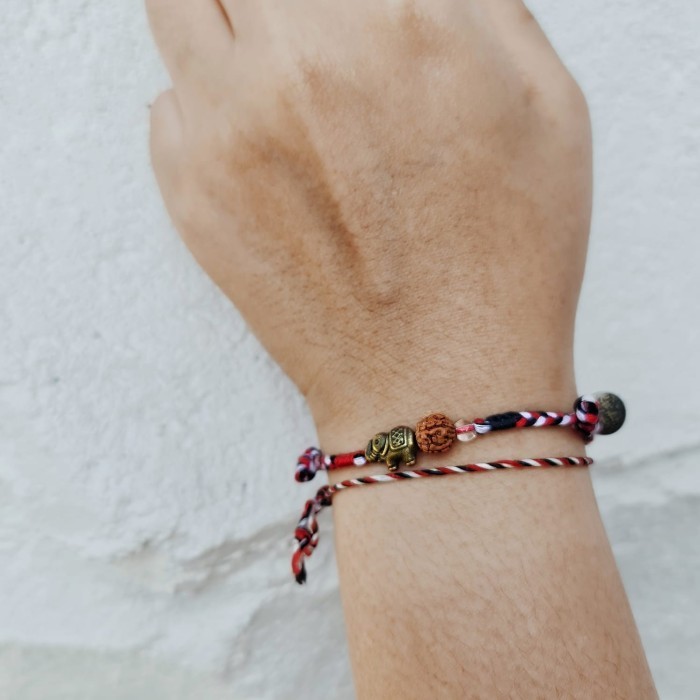 Sumitra Gajah Tridatu Etnik 23.10.131 Gelang Kepang Tali Boho Bohemian