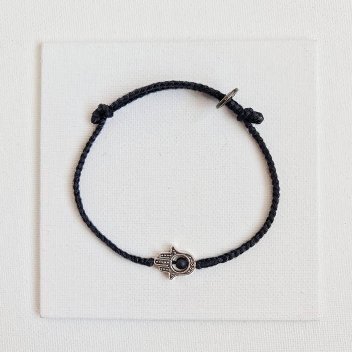 Nagendra Hamsa Onyx 23.10.147 Gelang Kepang Tali Boho Bohemian