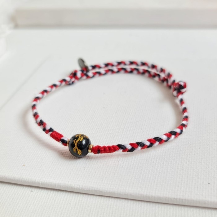 Kaisar Naga Api Tridatu 23.10.154 Gelang Tali Kepang Boho Bohemian