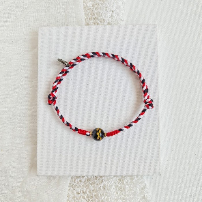 Kaisar Naga Api Tridatu 23.10.154 Gelang Tali Kepang Boho Bohemian