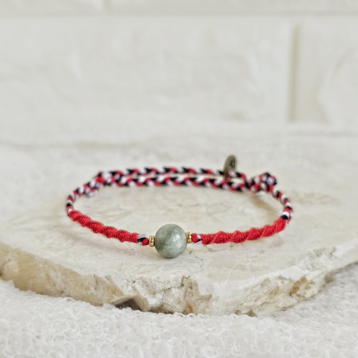 Wani Giok Tridatu Macram 23.11.176 Gelang Kepang Tali Boho Bohemian