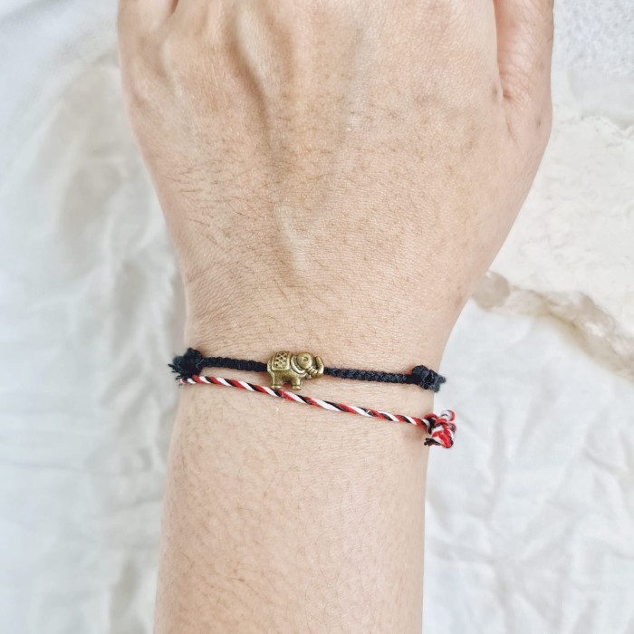 Sumitra Ireng Gajah Dual Gelang Tali Kepang Boho 22.12.302