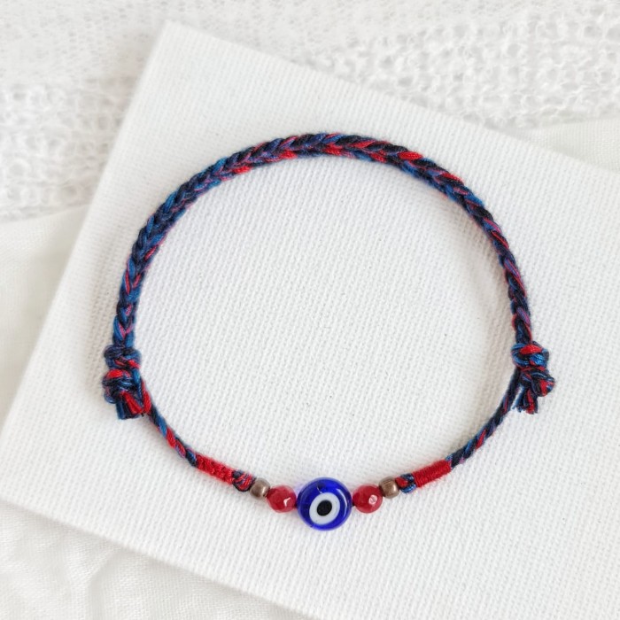 Nazar Boncugu Blawu Gudo LIMITED Gelang Kepang Tali Boho 22.12.363