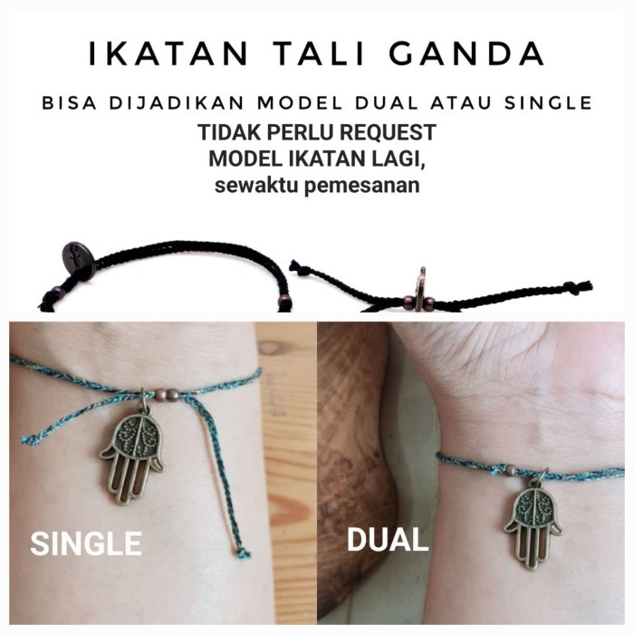Sorengpati Ireng Perak 999 Gelang Kepang Tali 21.91