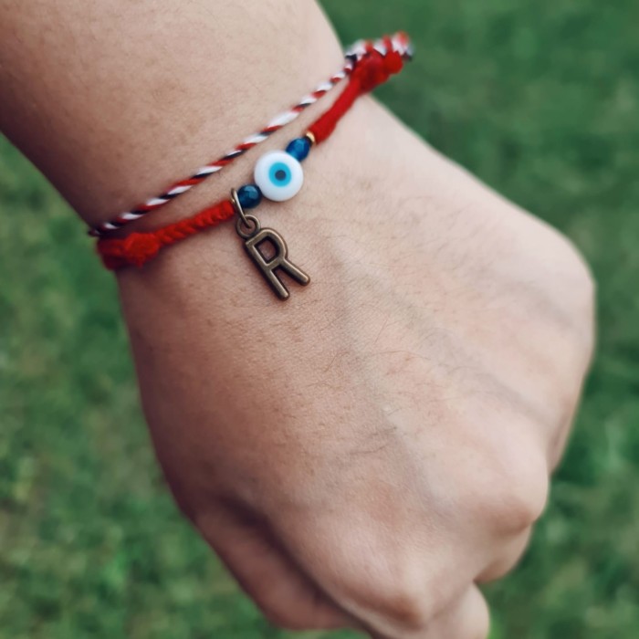 Nazar Boncugu Putihan Gudo LIMITED Gelang Kepang Tali Boho 23.01.007