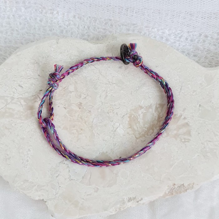 Mauve Polosan Bold Gelang Kepang Tali 20.446