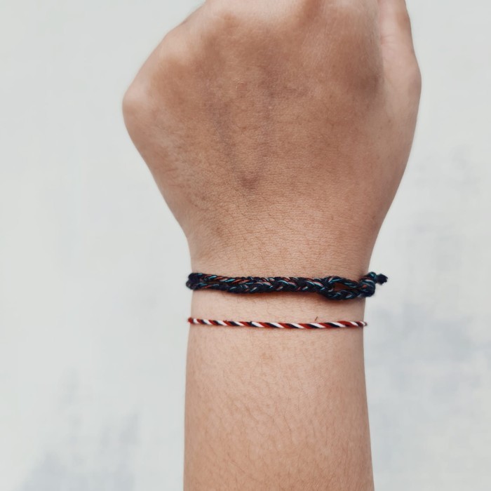 Hutan Hujan Polosan Bold Gelang Kepang Tali 20.446