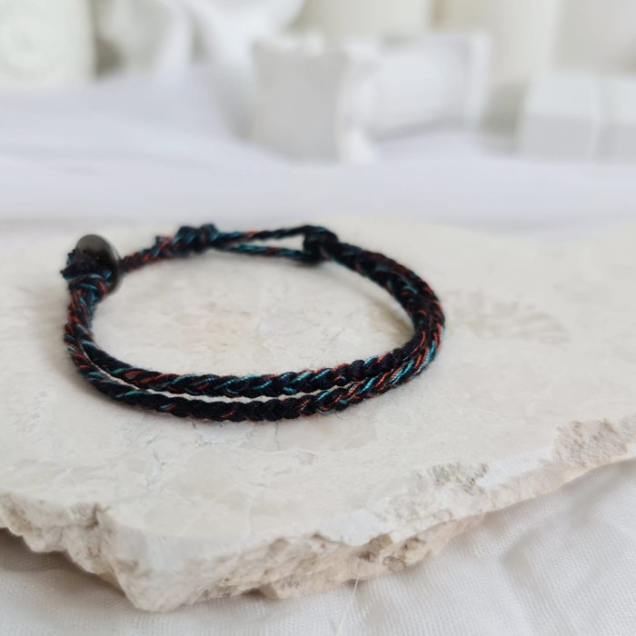 Hutan Hujan Polosan Bold Gelang Kepang Tali 20.446