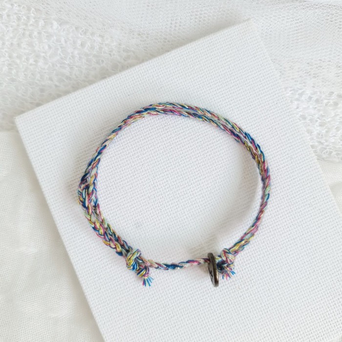 Baby Blue Polosan Bold Gelang Kepang Tali 20.446