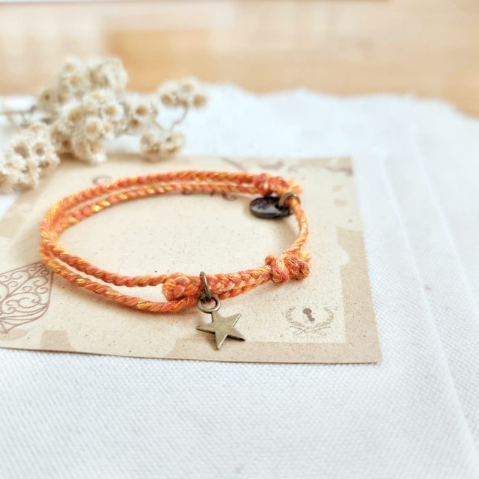 Bintang Bold Senja Gelang Kepang Tali Boho 22.104