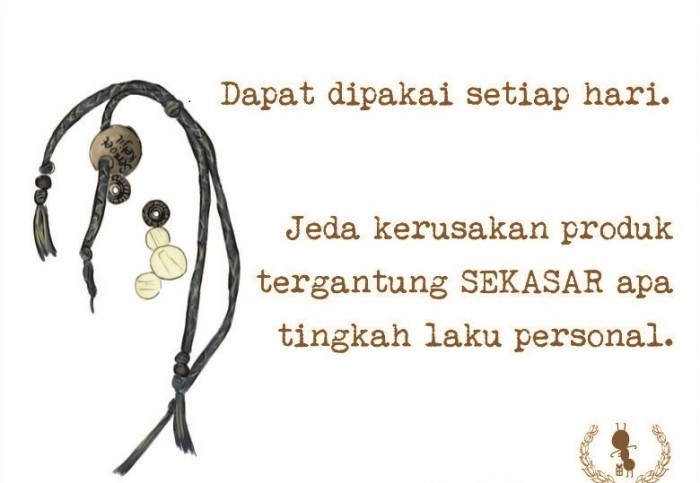 Huruf Alloy Bold Hutan Hujan Gelang Kepang Tali 22.213