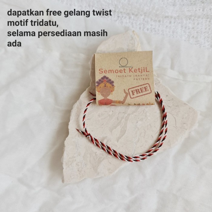 Huruf Alloy Bold Hutan Hujan Gelang Kepang Tali 22.213