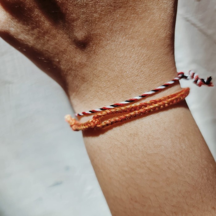 Senja Polosan Bold Gelang Kepang Tali 20.446