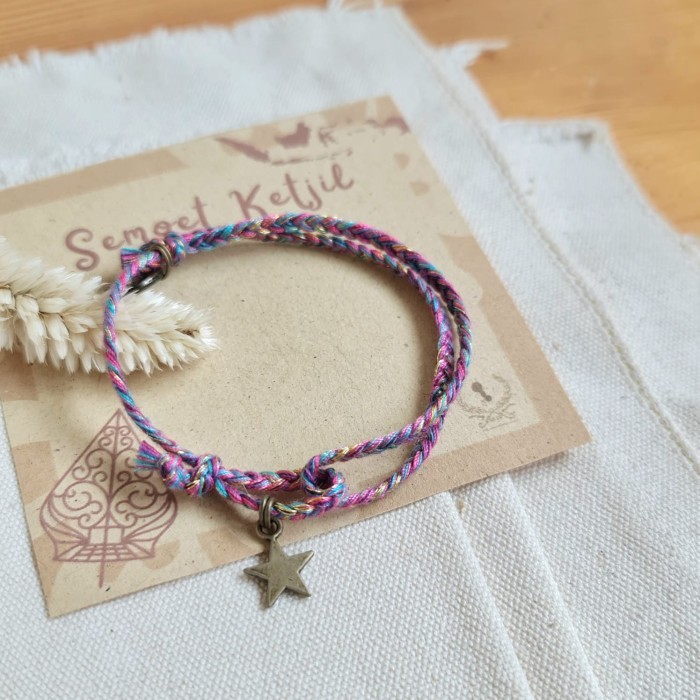 Lintang Bold Mauve Gelang Kepang Tali 22.05.092