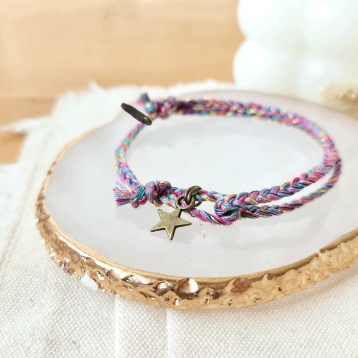 Lintang Bold Mauve Gelang Kepang Tali 22.05.092