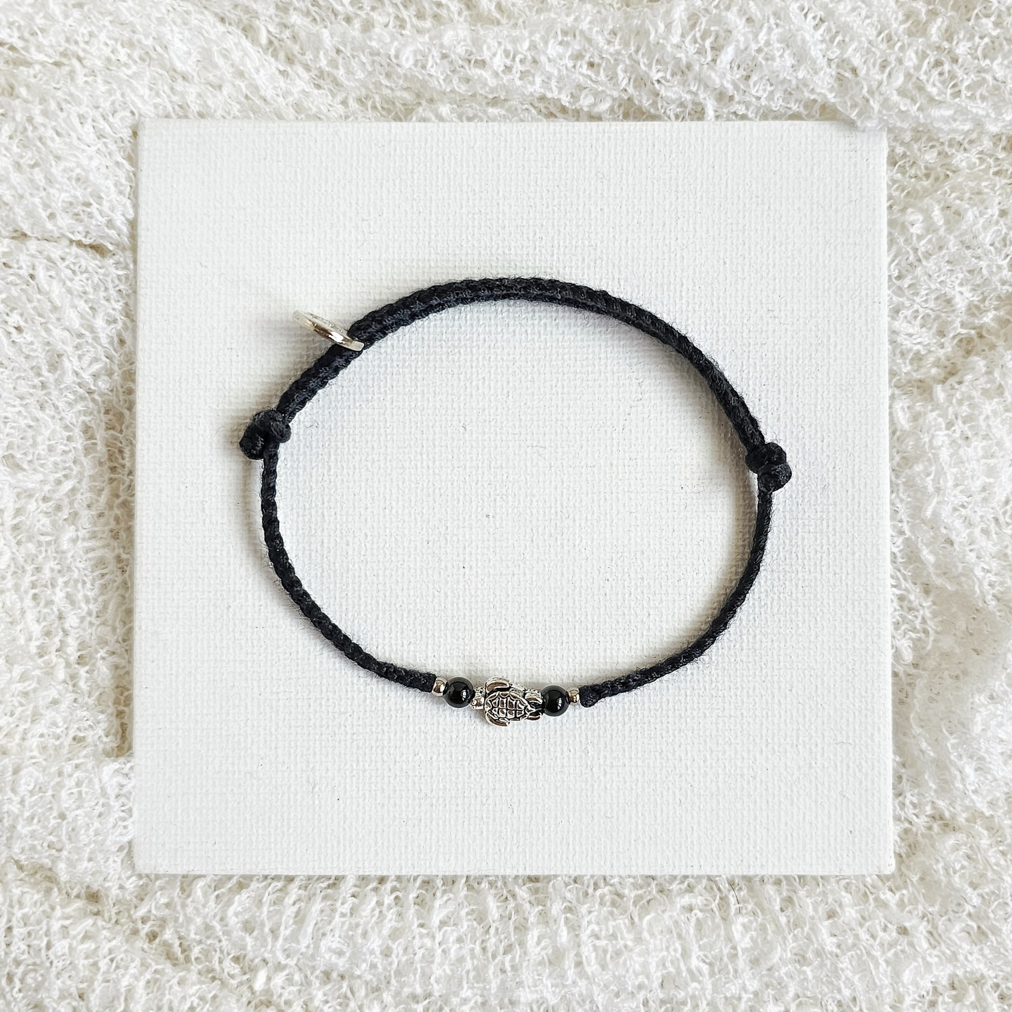 Kura Ireng Onyx 24.02.179 Gelang Kepang Tali Boho Bohemian
