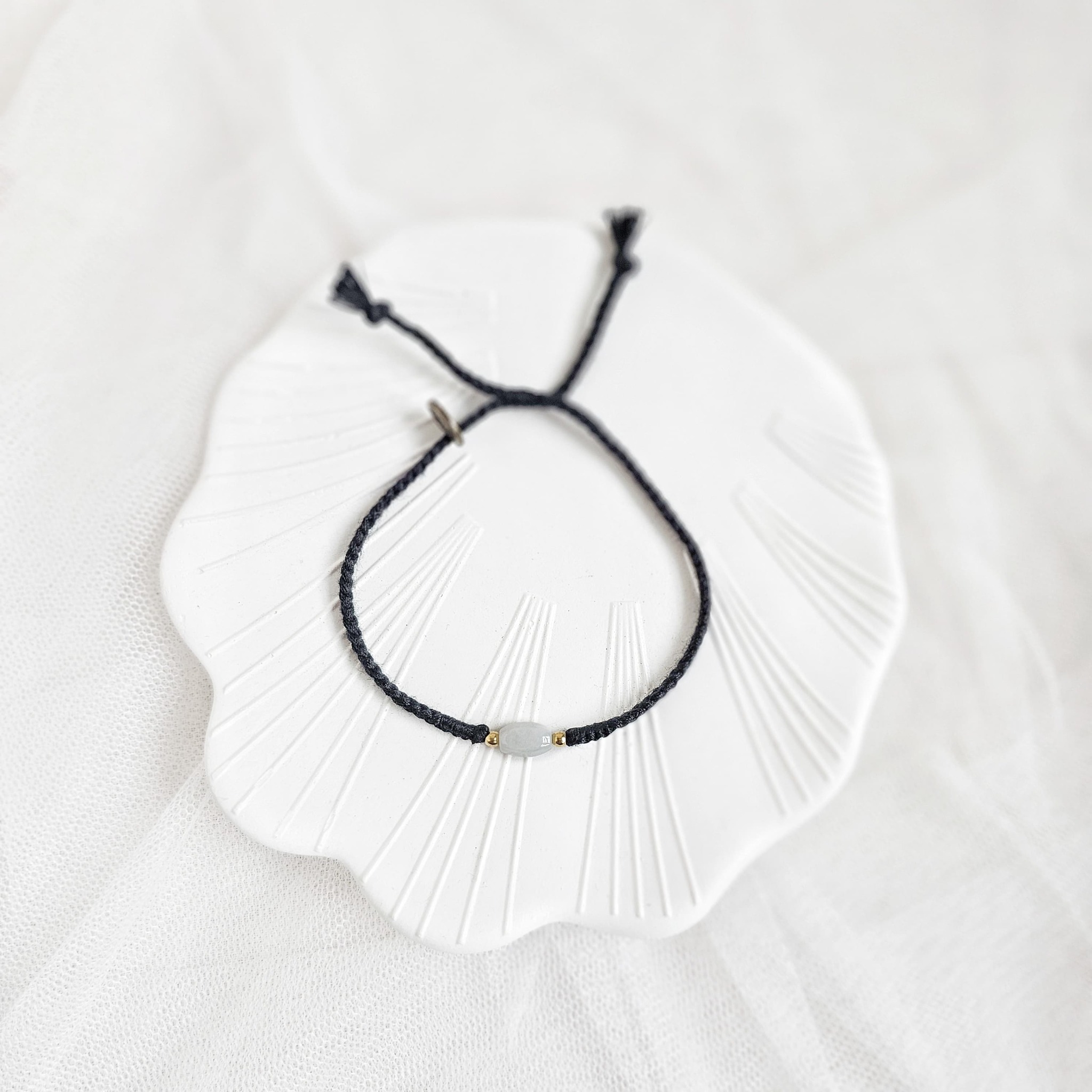 Untung Giok Oval 24.03.216 Gelang Kepang Tali Boho Bohemian