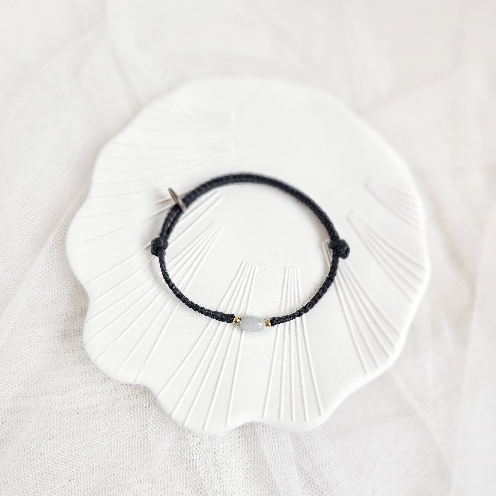 Untung Giok Oval 24.03.216 Gelang Kepang Tali Boho Bohemian