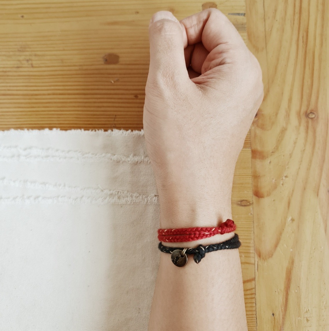 Gelang Triple isi 3 Polosan Semoet Ketjil 20.449 Kepang Tali Boho Bohemian