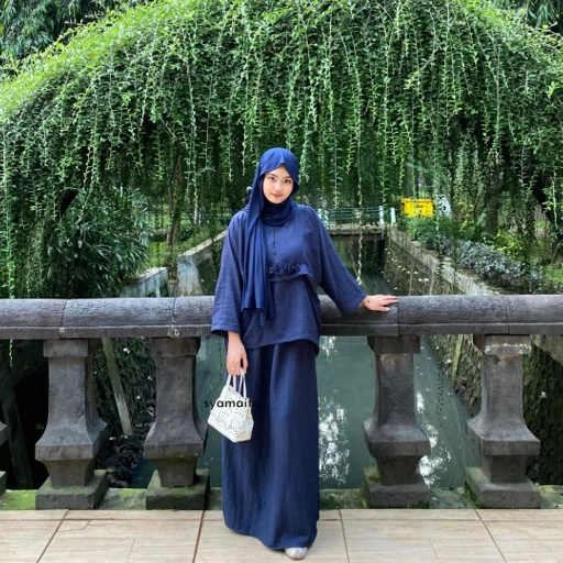 Image of Syamaita Original Carissa Kaftan Set Bunga Busui Friendly