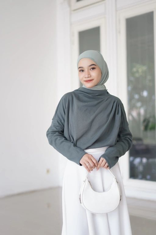 Image of Dira Blouse Rample Turtleneck Viral Adem Lembut Syamaita Original