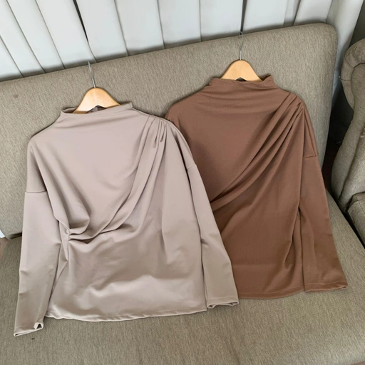 Image of Dira Blouse Rample Turtleneck Viral Adem Lembut Syamaita Original