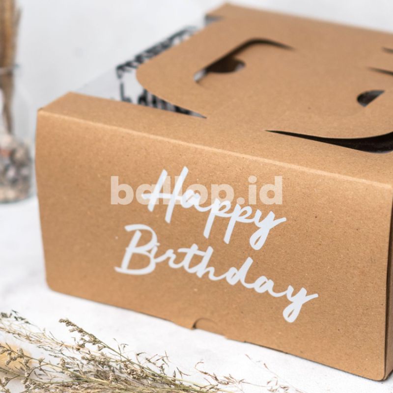 Stiker Happy Birthday Tempel Mika Kotak Box Ulang Tahun Aksesoris Cut