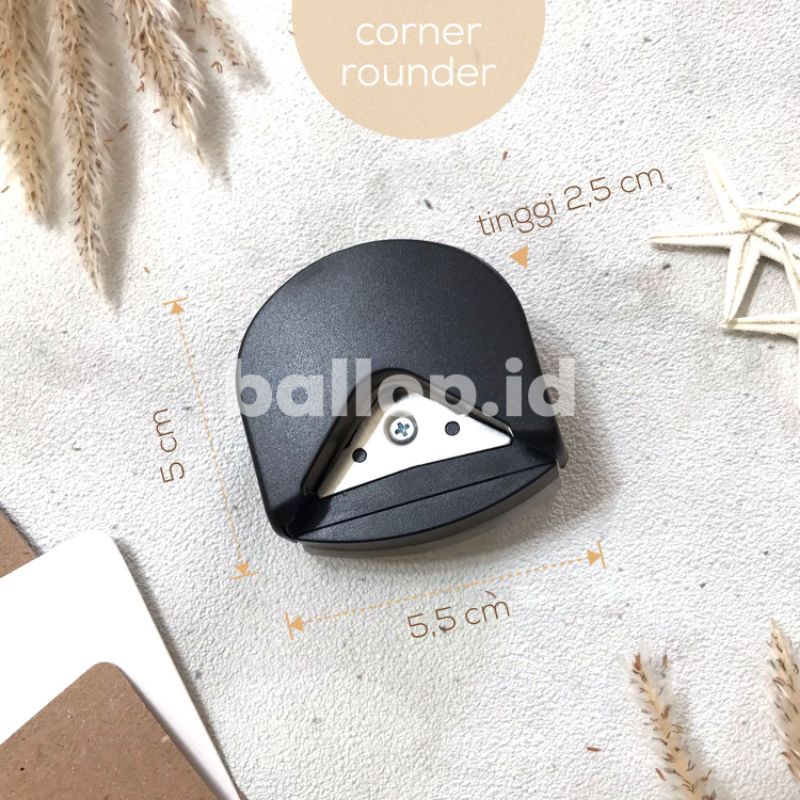 Corner Rounder Plong Oval Ujung Kertas Karton Kecil Mini