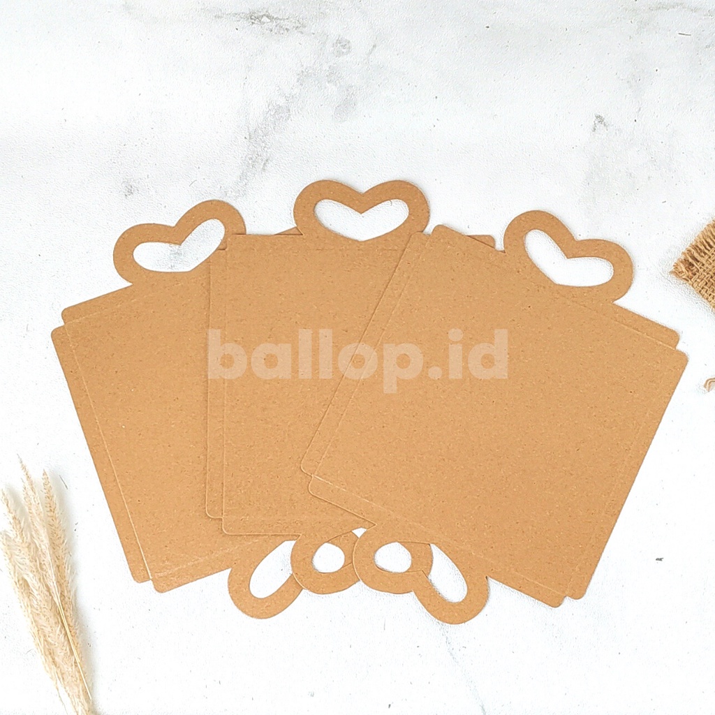 Alas KRAFT Kotak 20 CM LAMINASI Cakeboard Cake Tart Chiffon Pudding Roti