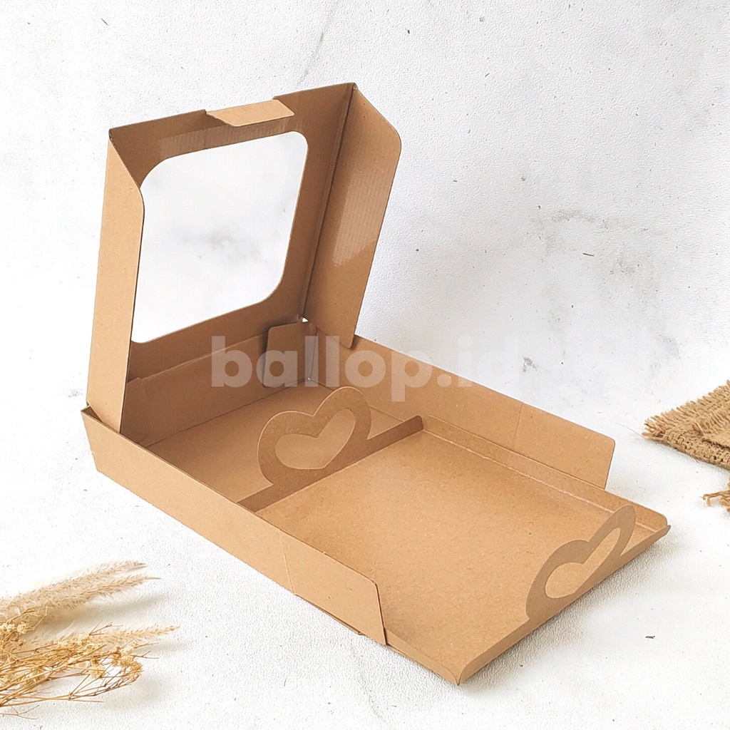 Alas KRAFT Kotak 20 CM LAMINASI Cakeboard Cake Tart Chiffon Pudding Roti
