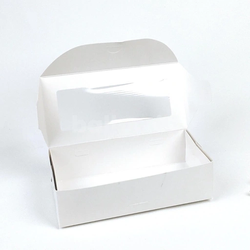 Image of IVORY 25 12 7 CM Laminasi Jendela Kotak Box Dos Kemasan Dus Roti Picnic Roll Cake Kue Snack