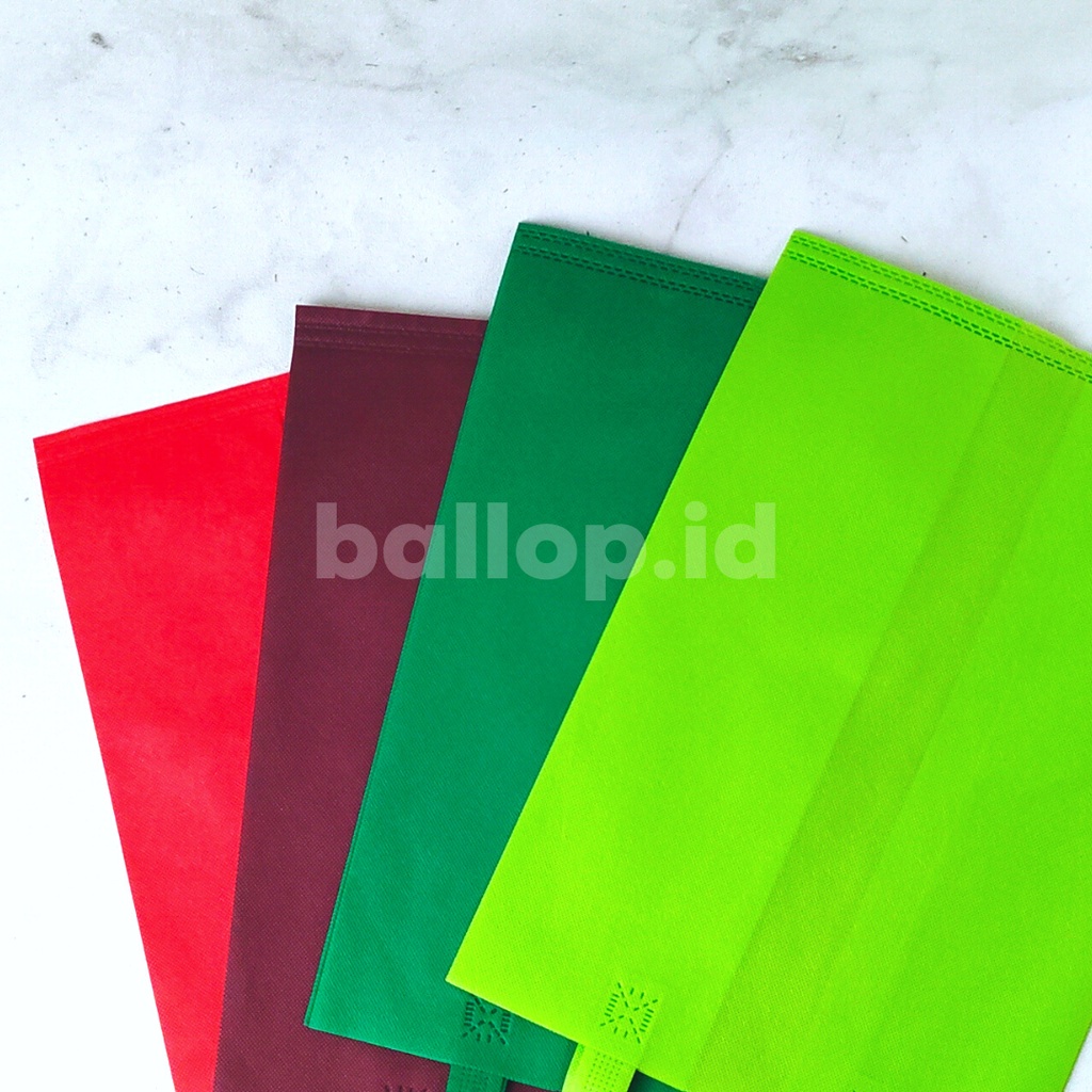 SPUNBOND 28 24 40CM MERAH MARON Tas Cake Roti Box Kue Bag Eco Friendly