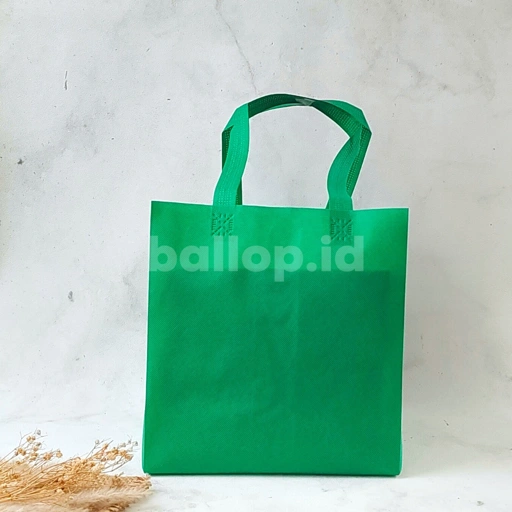 SPUNBOND 28 24 40 CM HIJAU TUA Tas Cake Roti Box Kue Bag Eco Friendly