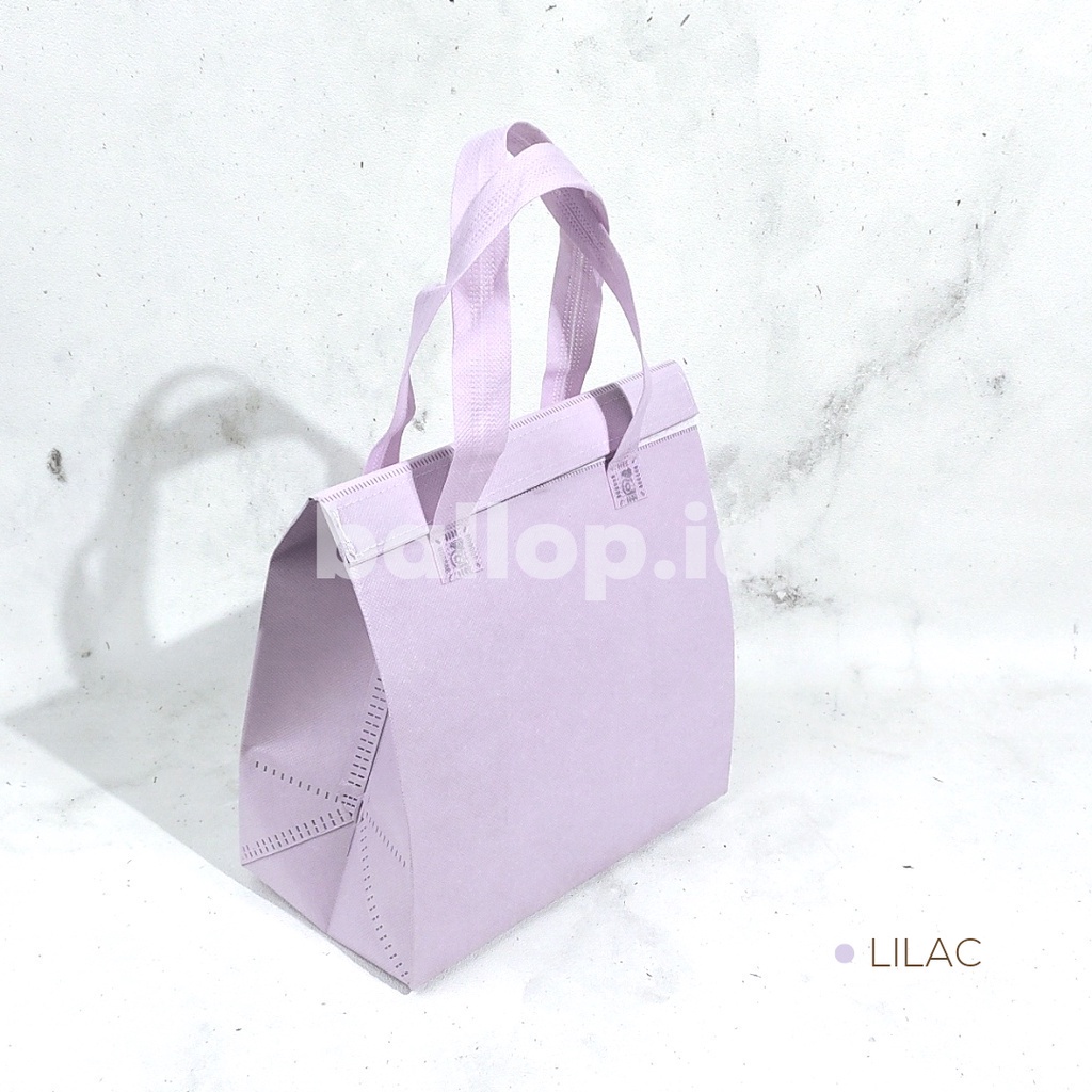Thermal Cooler Bag 24 13 25 CM Tas Aluminium Es Sup Gift Bag Lunch Box Dingin Panas Hangat Suhu