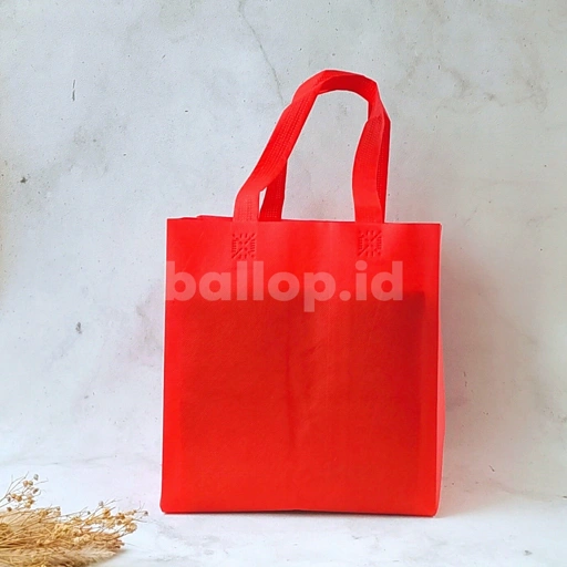 Image of SPUNBOND 26 22 40 CM MERAH Tas Cake Roti Box Kue Bag Eco Friendly Acara