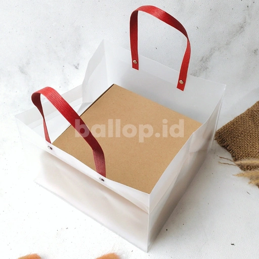 Image of E-FLUTE 22 22 7 CM Box Dus Kotak Dos Nasi Hampers Spiku Cake Kue Roti Corrugated
