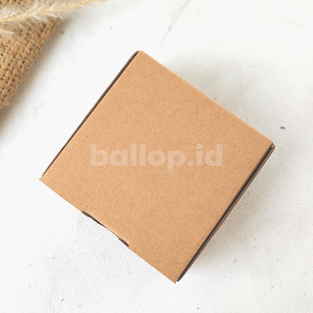 E-FLUTE 10 10 5 CM Box Kardus Tebal Dos Kecil Snack Roti Olshop Kue